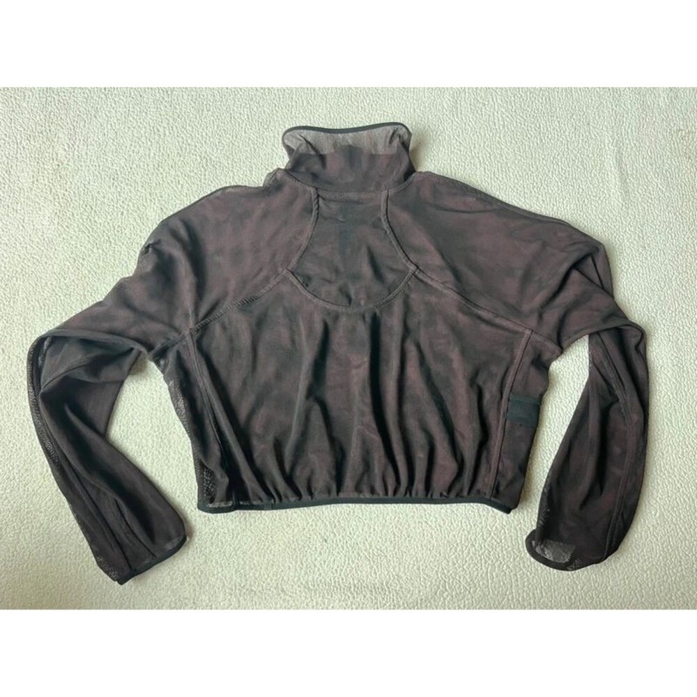 Lululemon Reversible Mesh 1/2 Zip Crop Jacket Womens M / L - Picture 2 of 6